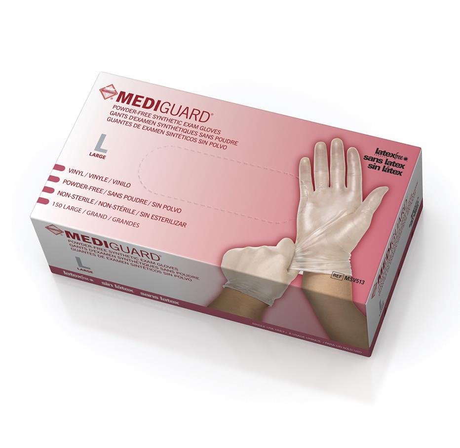 MediGuard Vinyl Synthetic Exam Gloves - CA Only - BeHope