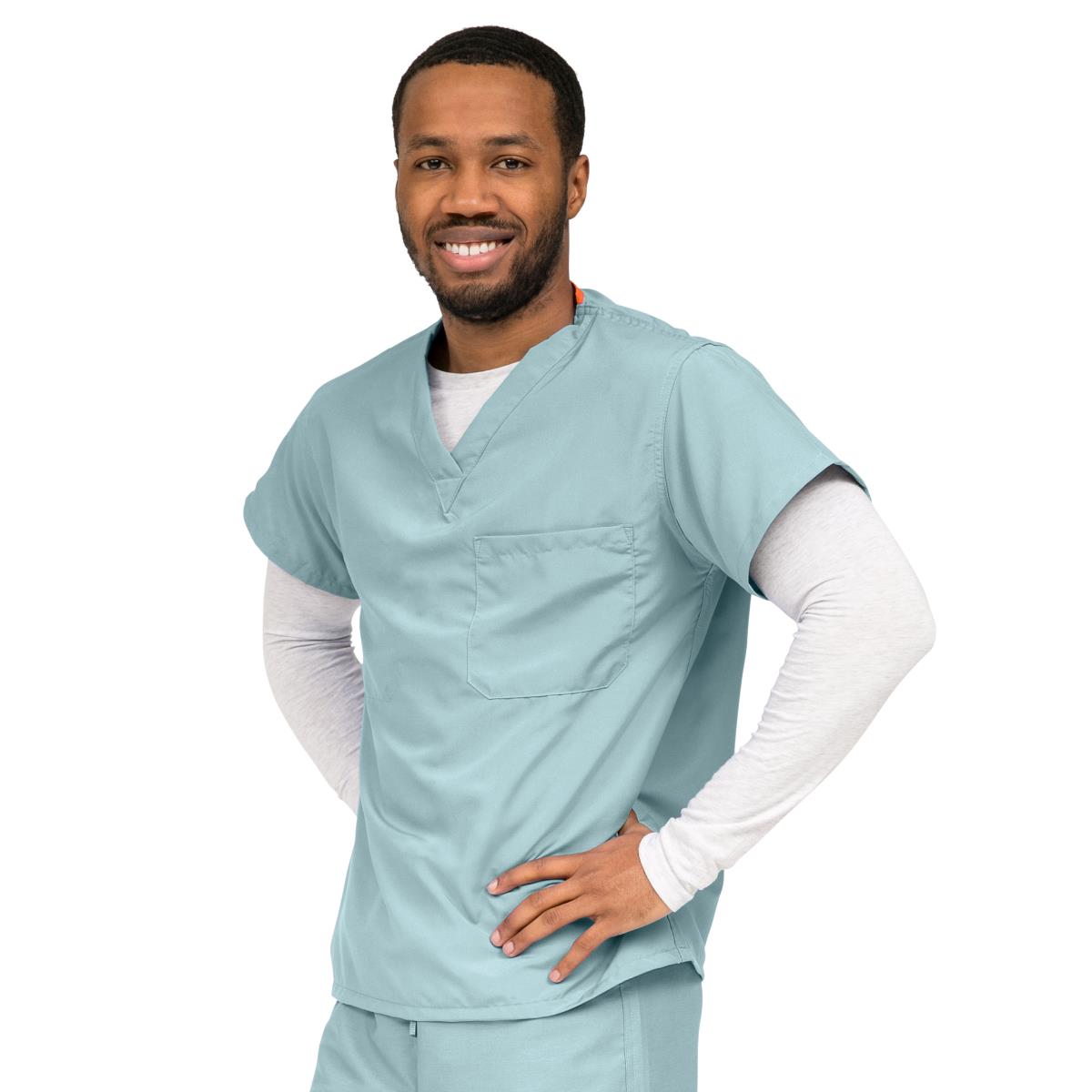 PerforMAX Unisex Reversible V-Neck Scrub Tops with 2 Pockets - BeHope