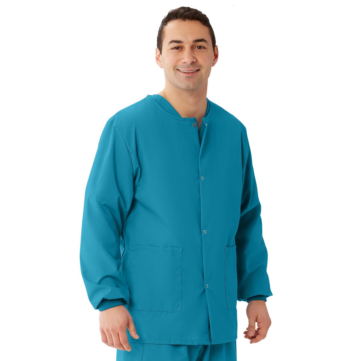 AngelStat Style 849 Unisex Scrub Jackets - Peacock