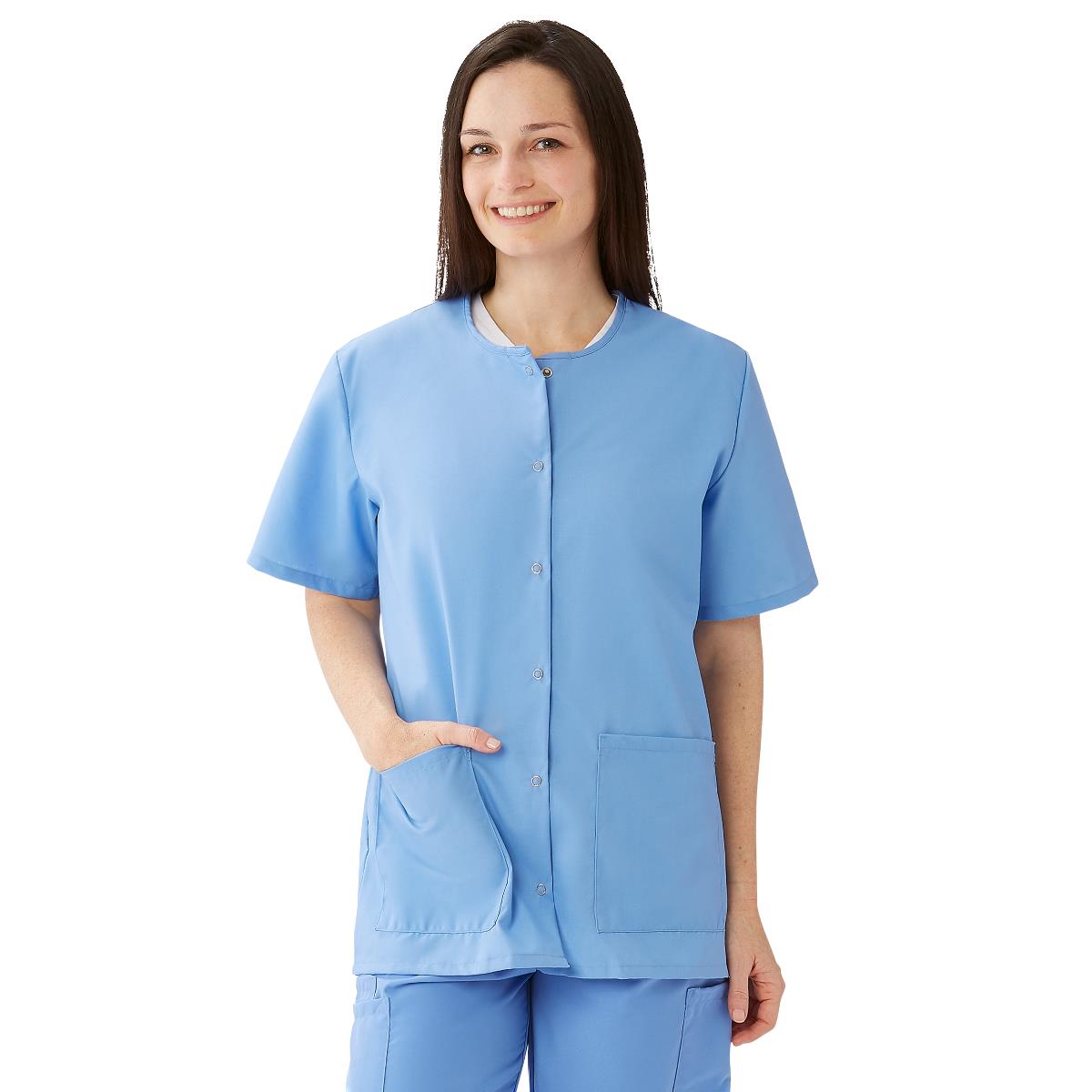 AngelStat Women's Snap-Front Scrub Tops (Style 850)