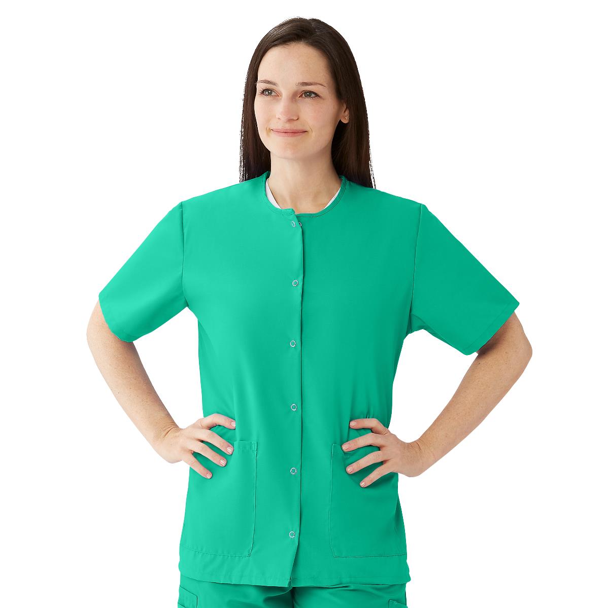 AngelStat Women's Snap-Front Scrub Tops (Style 850)