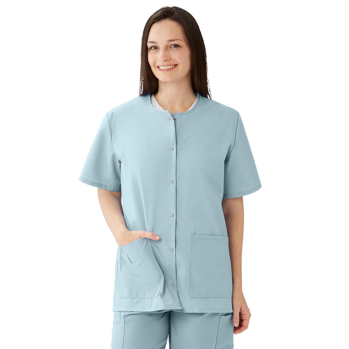 AngelStat Women's Snap-Front Scrub Tops (Style 850)