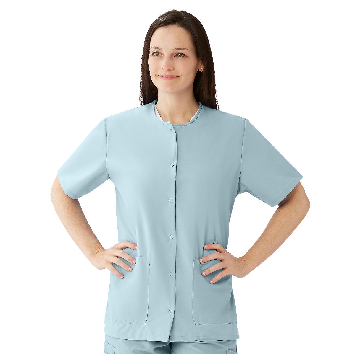 AngelStat Women's Snap-Front Scrub Tops (Style 850)