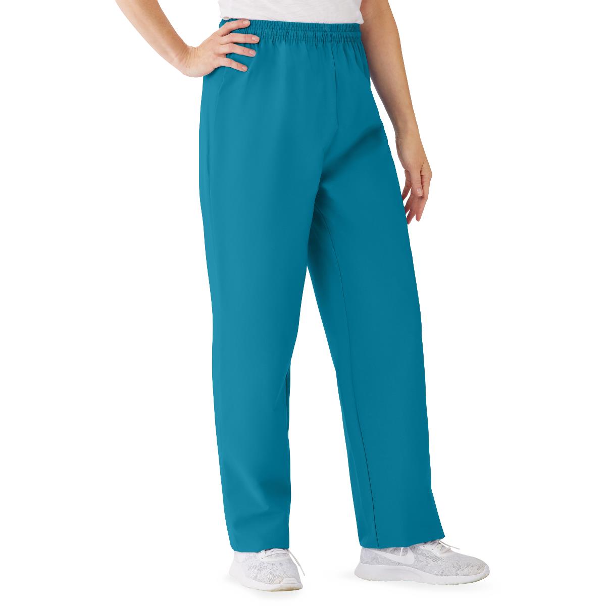 AngelStat Women's Elastic Waist Scrub Pants with Inside Drawcord (Style 854)