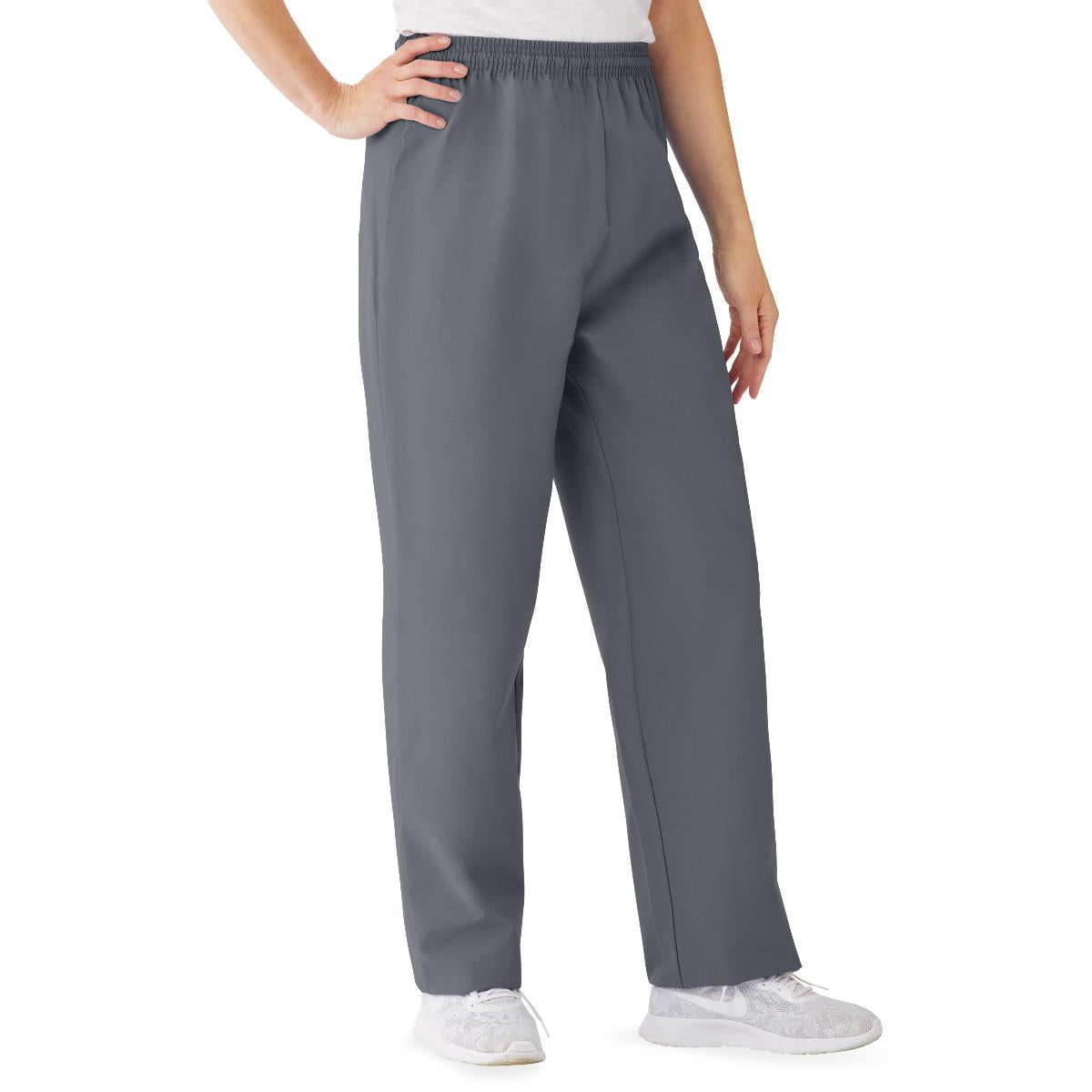 AngelStat Women's Elastic Waist Scrub Pants with Inside Drawcord (Style 854)