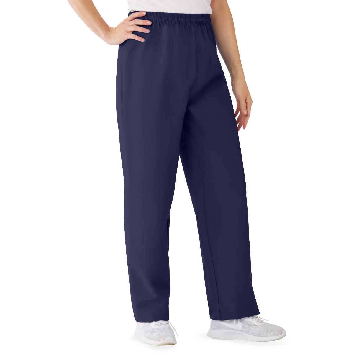 AngelStat Women's Elastic Waist Scrub Pants with Inside Drawcord (Style 854)