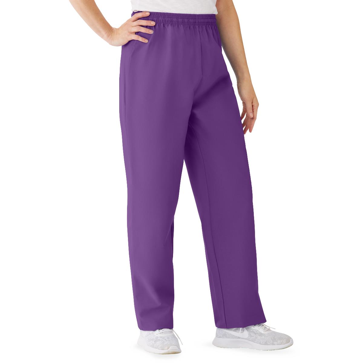 AngelStat Women's Elastic Waist Scrub Pants with Inside Drawcord (Style 854)