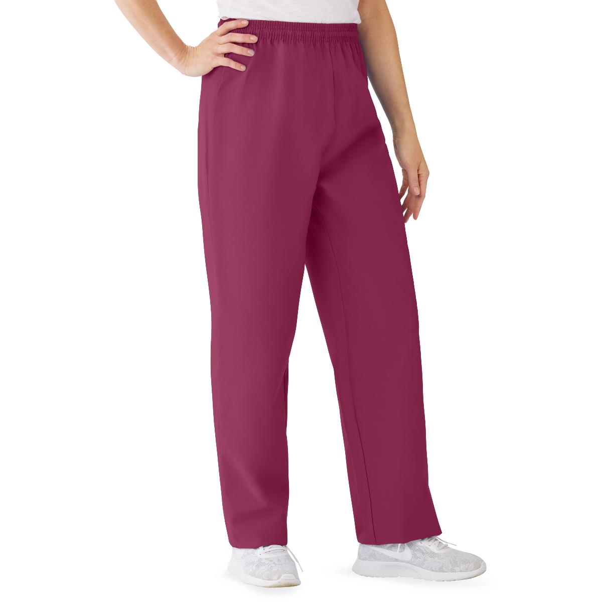 AngelStat Women's Elastic Waist Scrub Pants with Drawstring - BeHope
