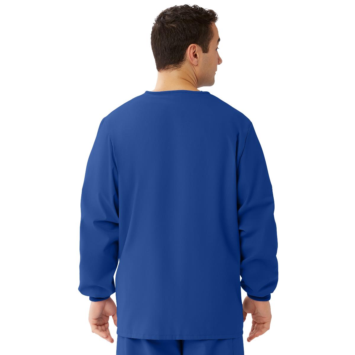 AngelStat Style 849 Unisex Scrub Jackets -Sapphire