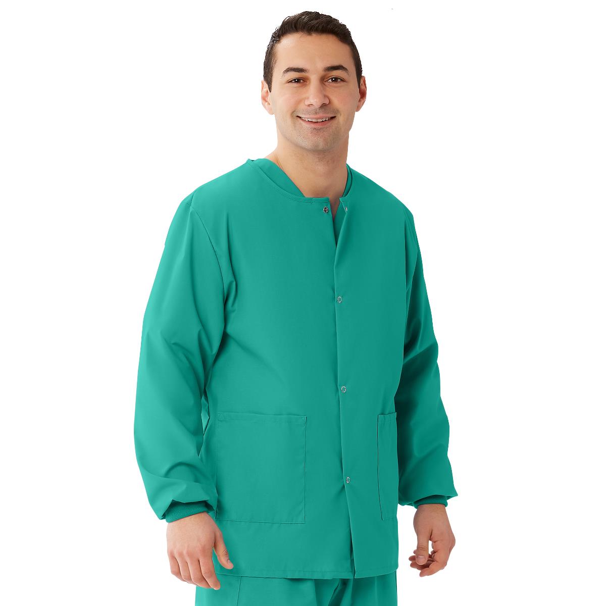 AngelStat Style 849 Unisex Scrub Jackets -Jade