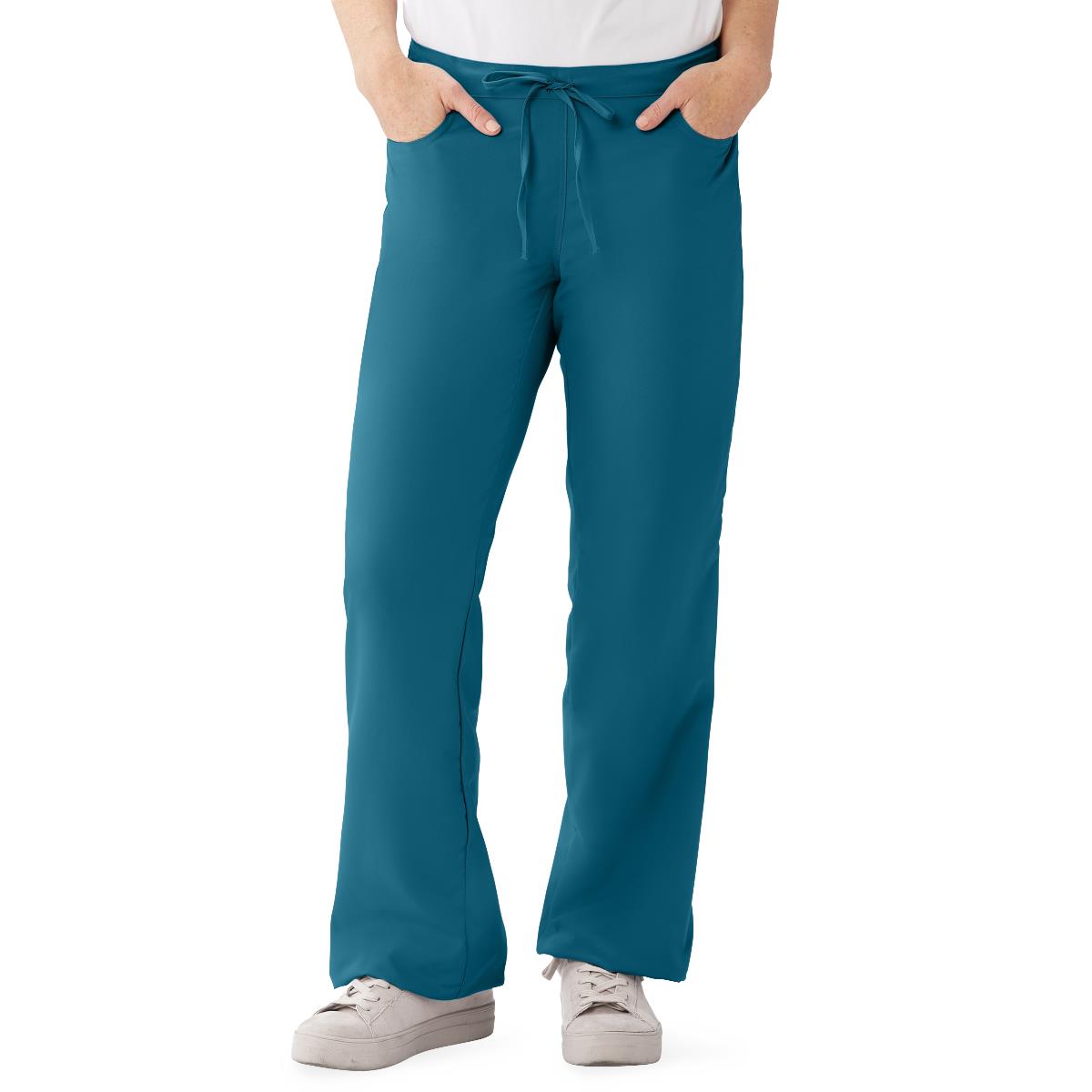 PerforMAX Women's Modern Fit Boot-Cut Scrub Pants with 2 Pockets - BeHope