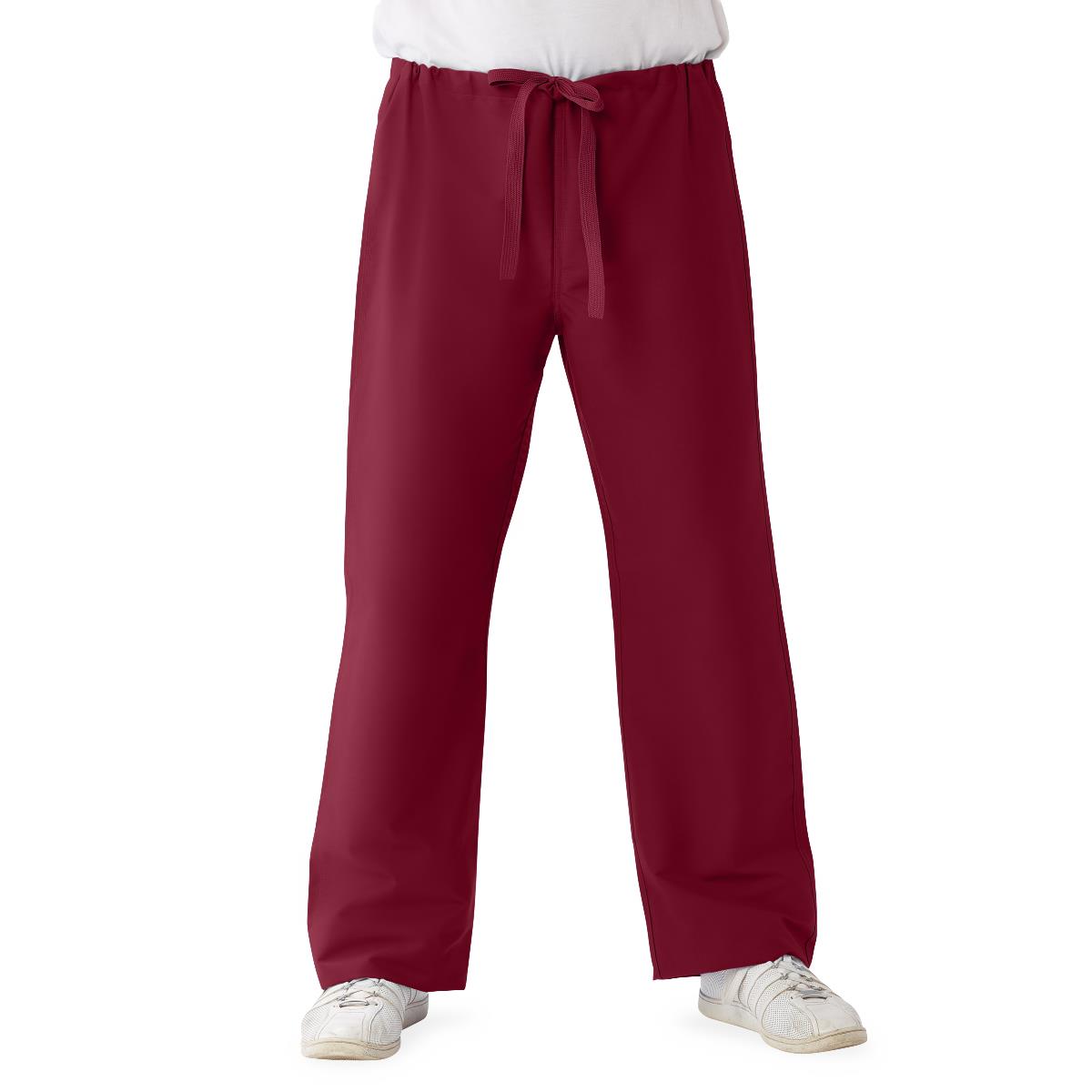 ComfortEase Unisex Reversible Scrub Pants - Red (Style 900)