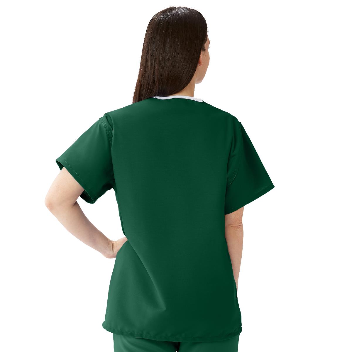 ComfortEase Unisex Reversible 1-Pocket Scrub Tops (Style 910)