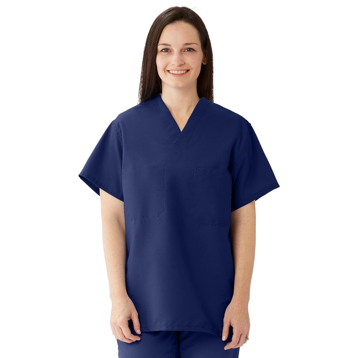 ComfortEase Unisex Reversible Scrub Tops with 2 Pockets - BeHope