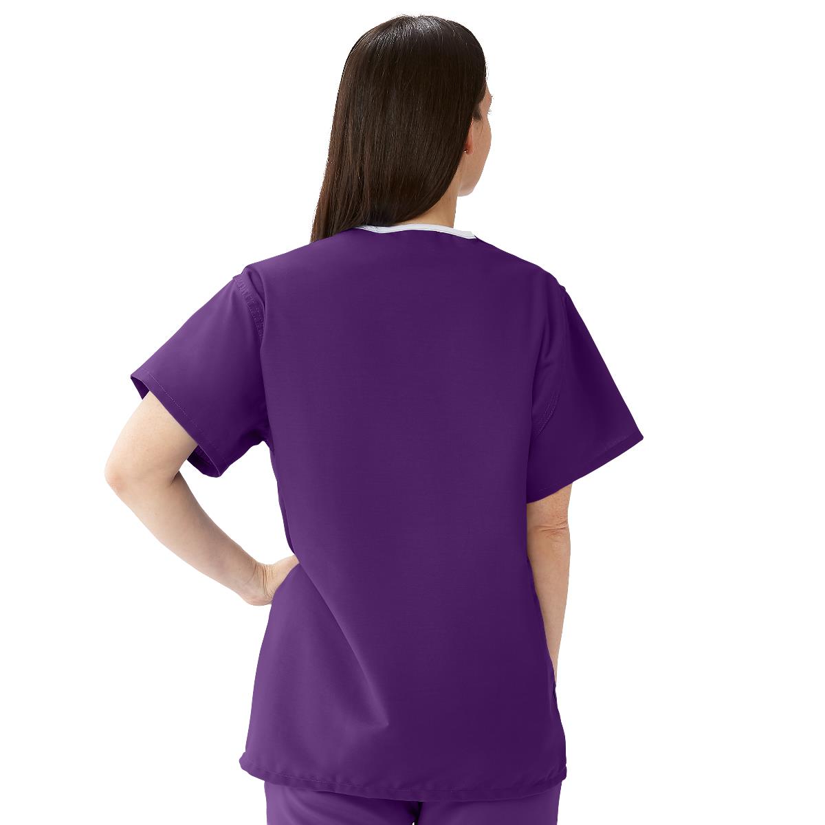 ComfortEase Unisex Reversible 1-Pocket Scrub Tops (Style 910)