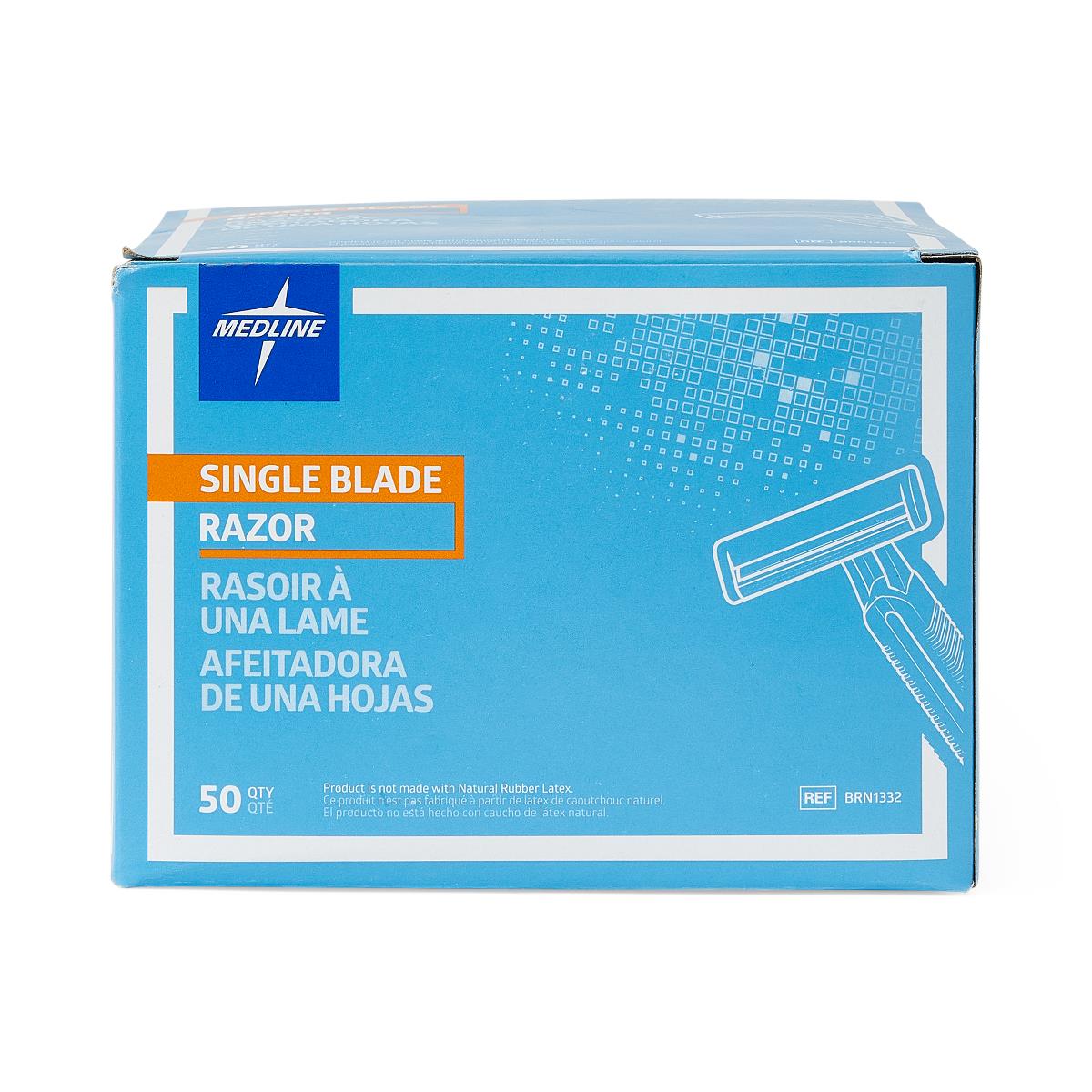 Medline Single Blade Facial Razors - BeHope