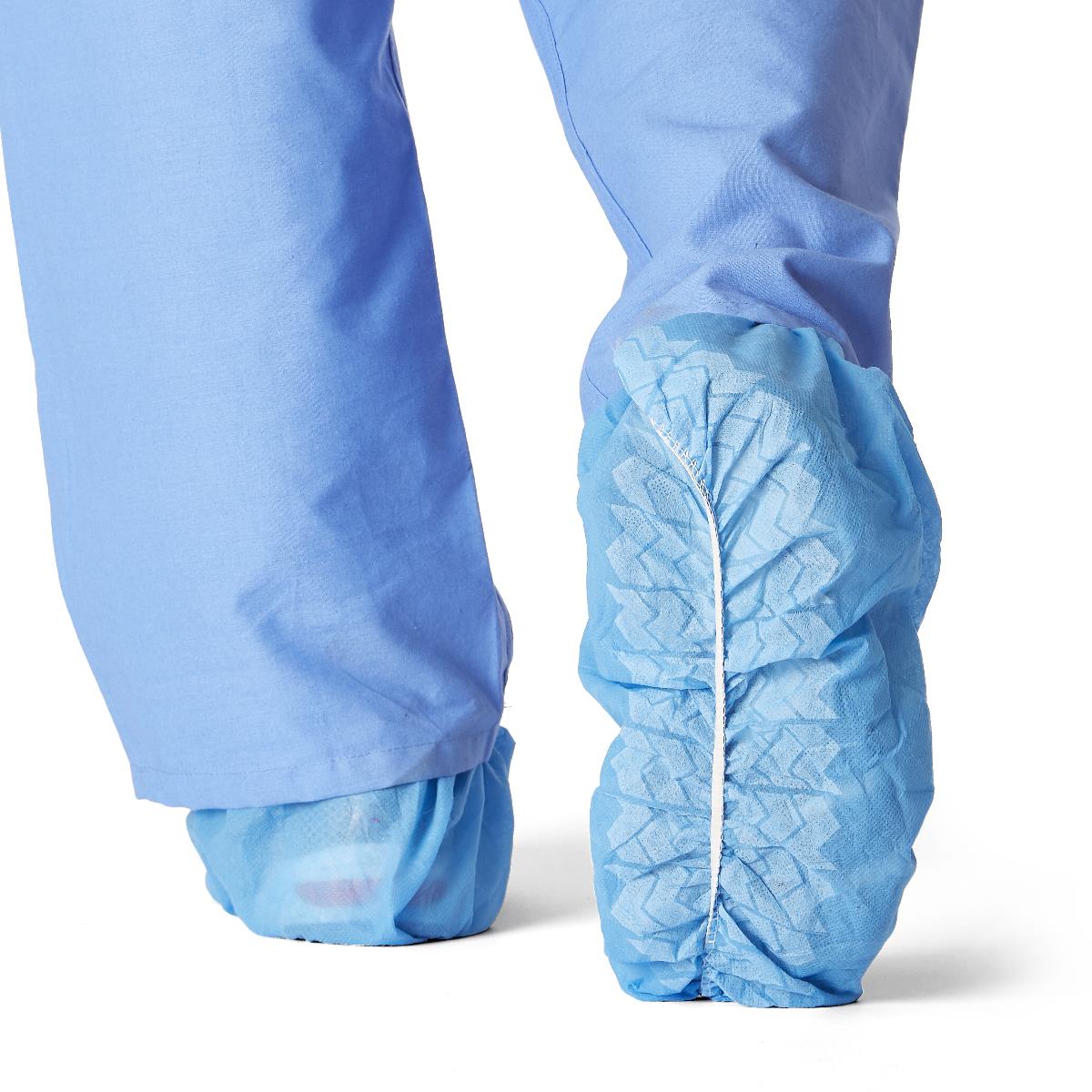 Medline Spunbonded Polypropylene Nonskid Shoe Covers - BeHope
