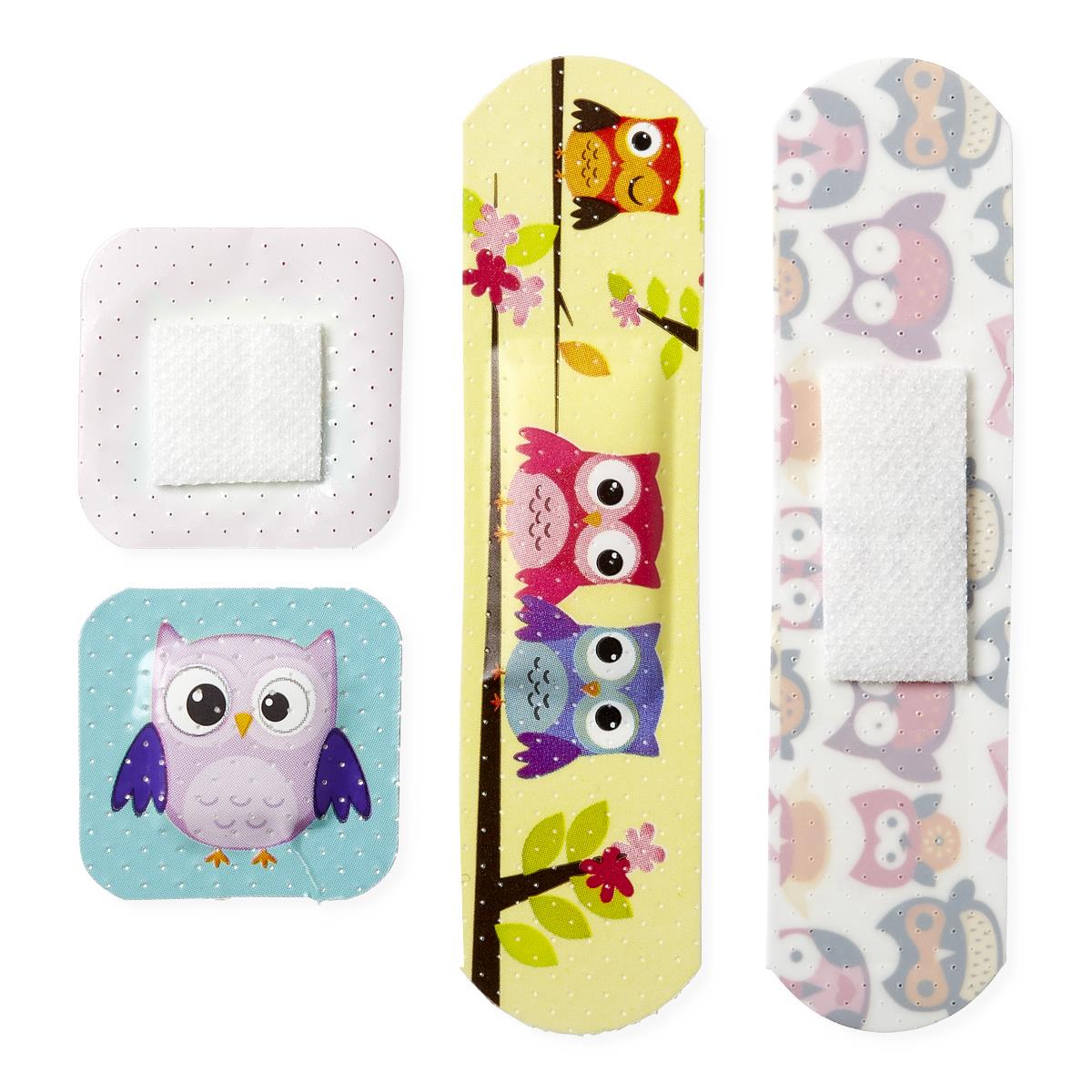 Curad Owl Design Pediatric Adhesive Bandages - BeHope