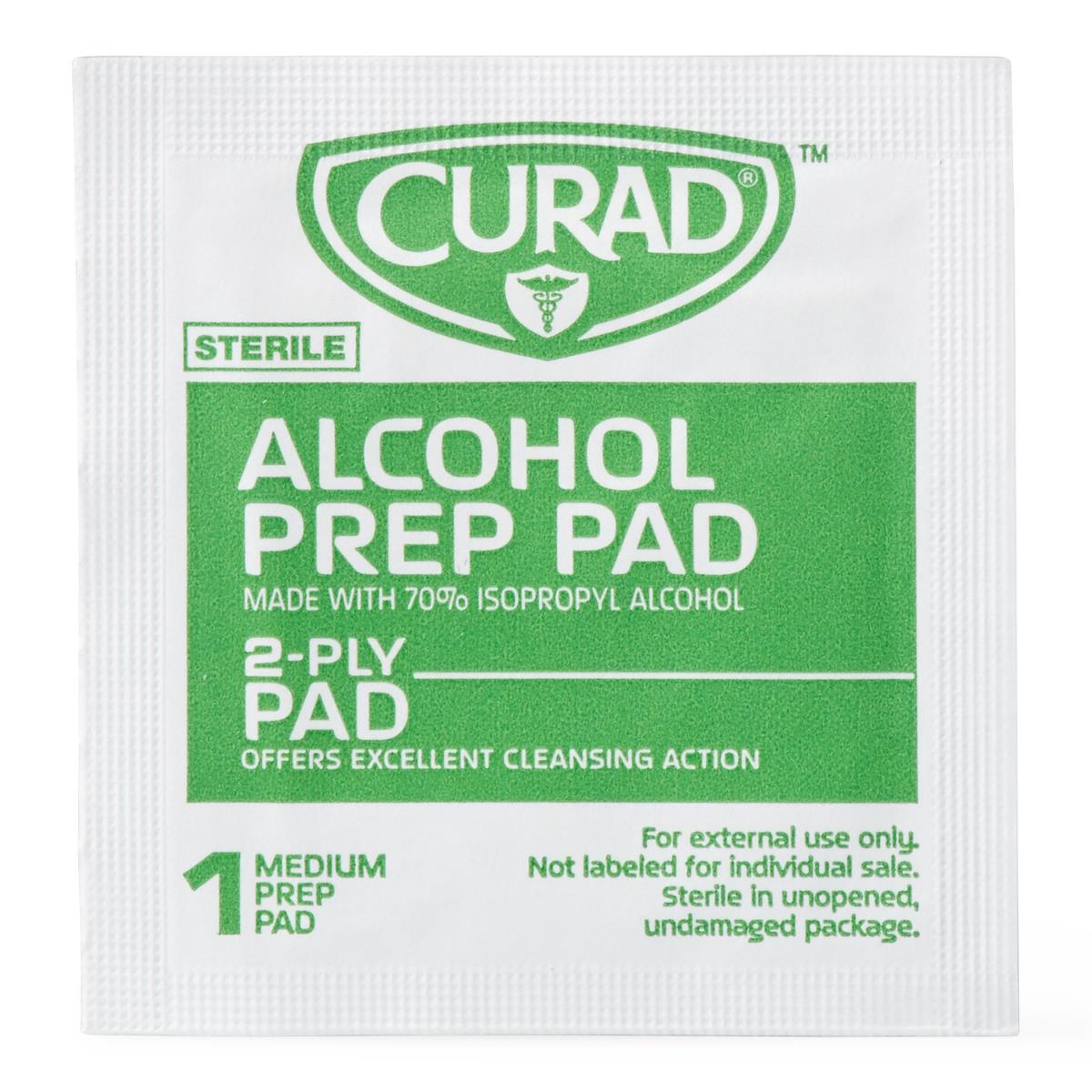 CURAD Medium 2-Ply Sterile Alcohol Prep Pads