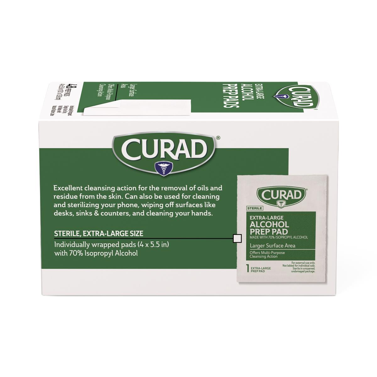 CURAD Medium 2-Ply Sterile Alcohol Prep Pads