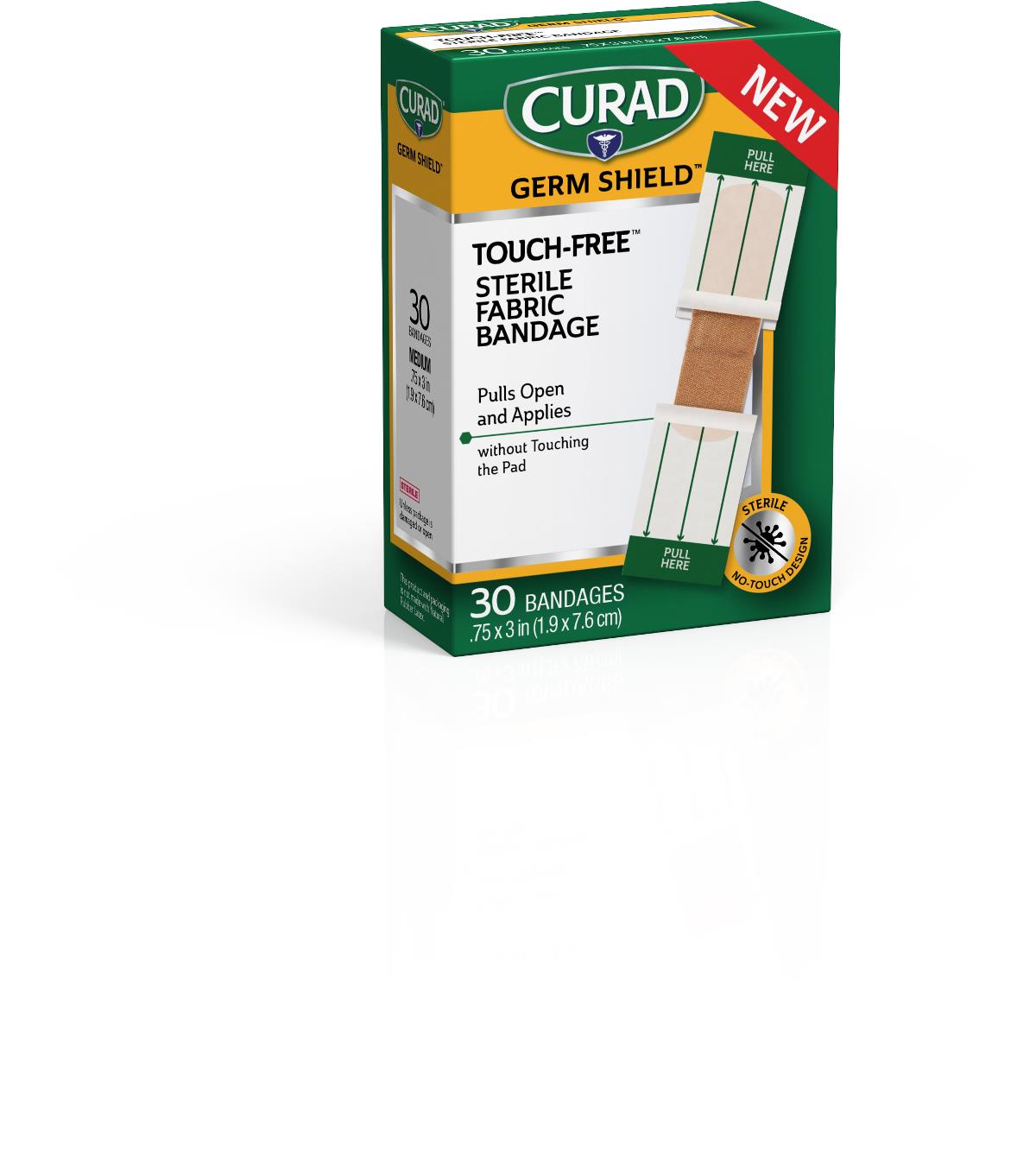 CURAD Germ-Shield Touch-Free Sterile Fabric Bandages - BeHope