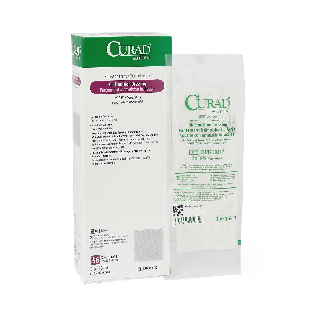 CURAD Non-Adherent Sterile Oil Emulsion Dressings - BeHope