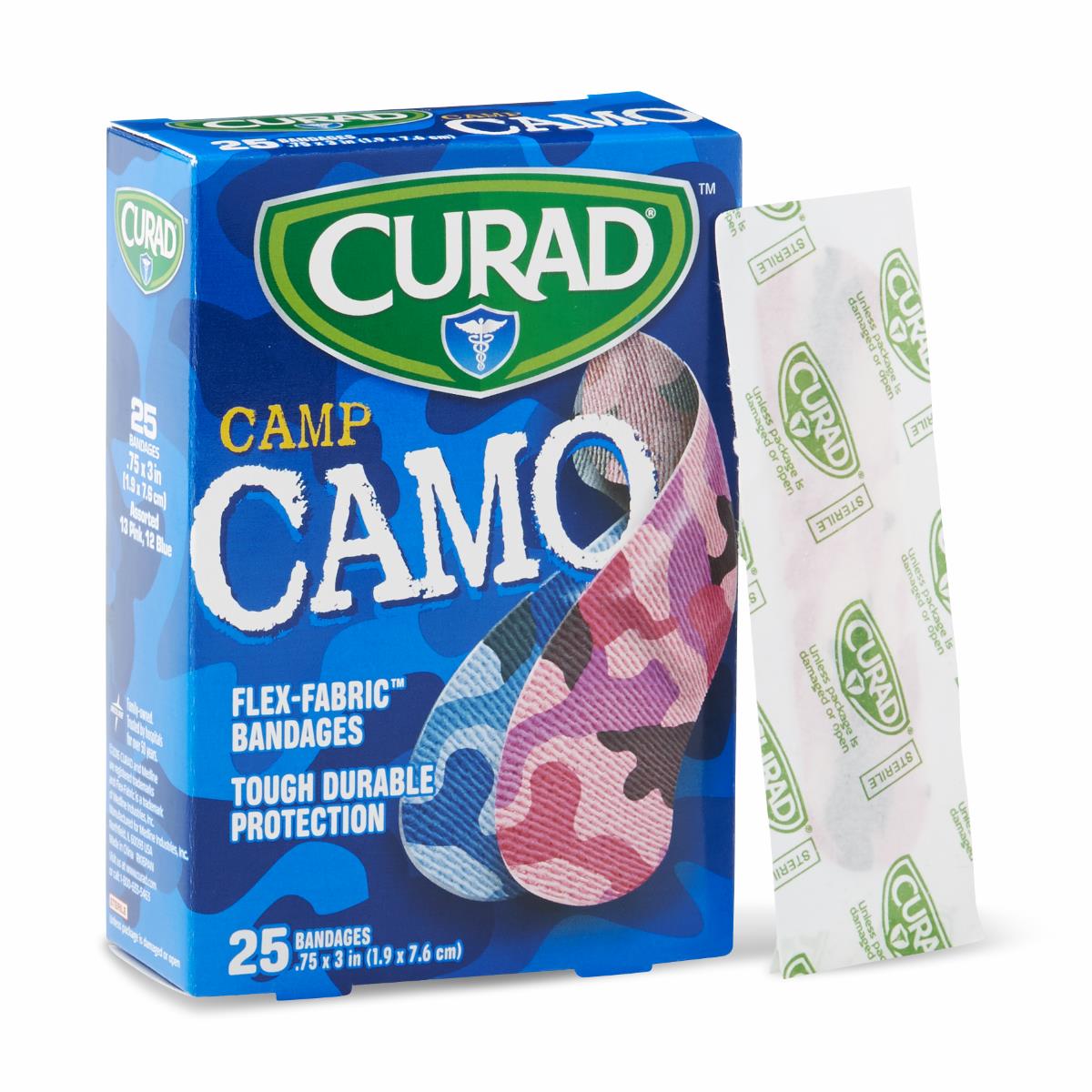 CURAD Camo Flex-Fabric Adhesive Bandages - BeHope