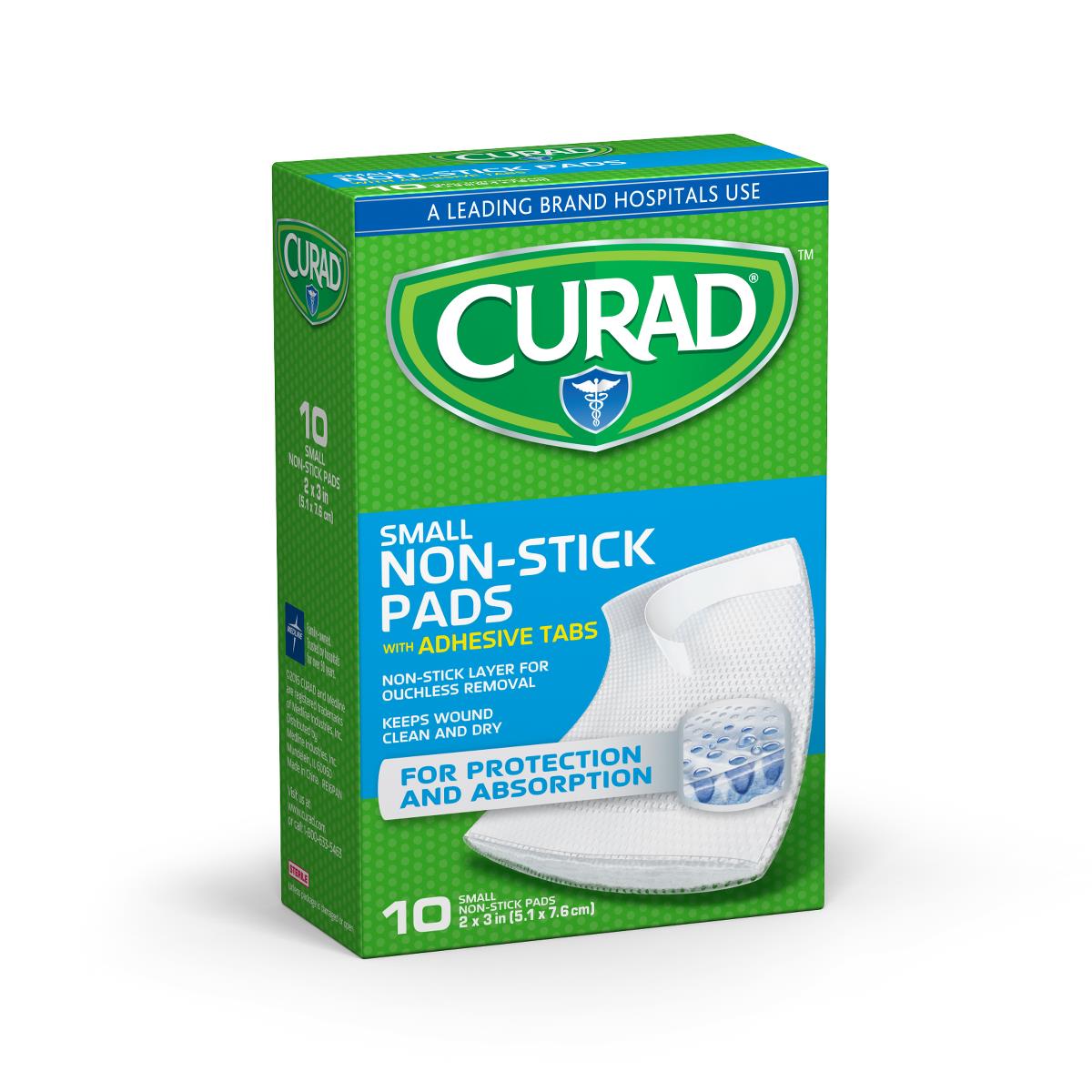 CURAD Sterile Nonstick Pads with Adhesive Tabs - BeHope