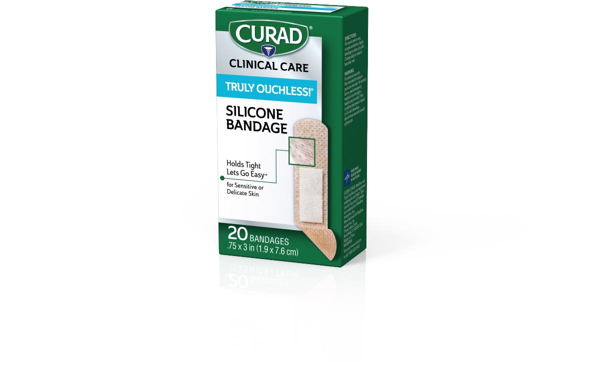 CURAD Truly Ouchless Silicone Flexible Fabric Bandages
