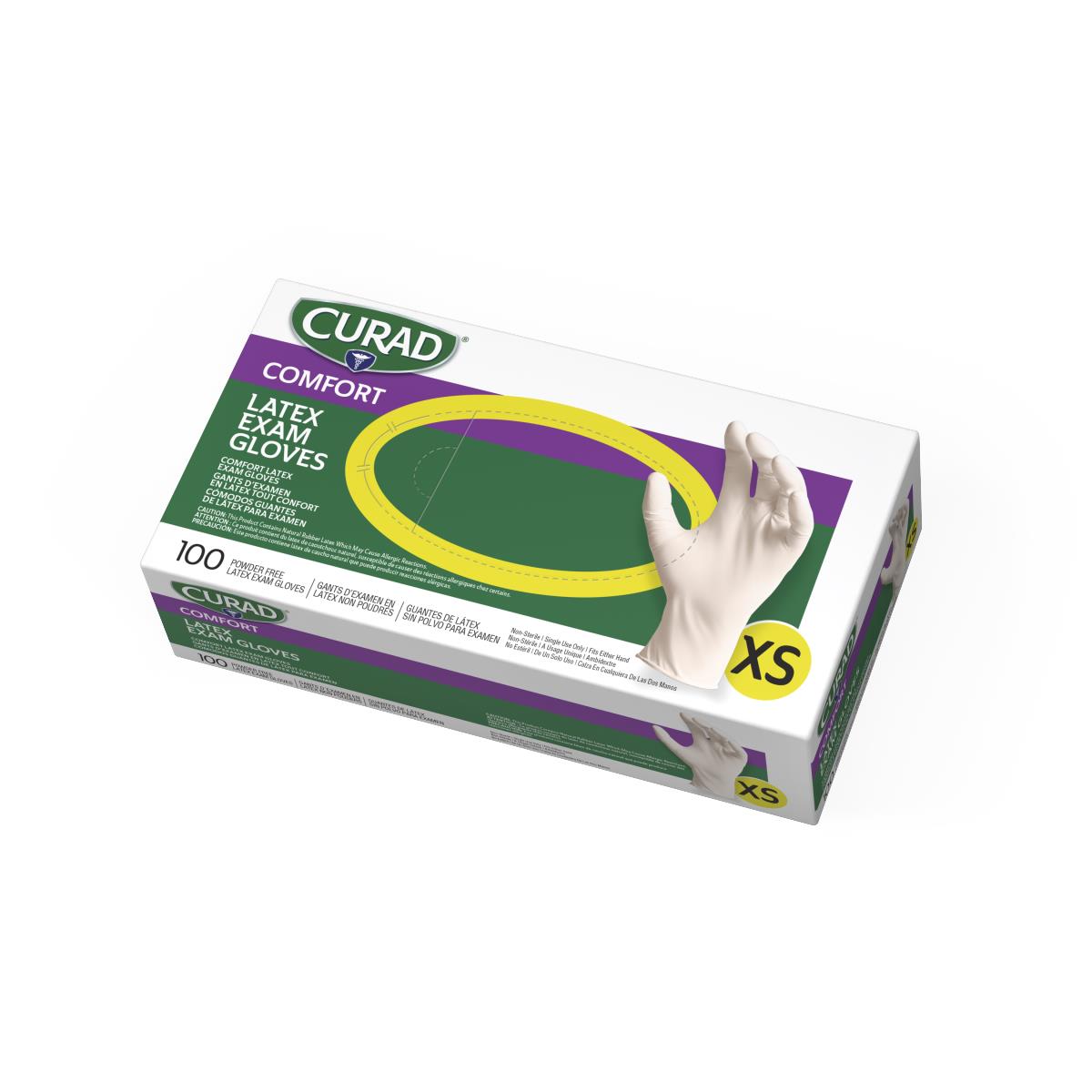 CURAD Powder-Free Textured Latex Exam Gloves - BeHope
