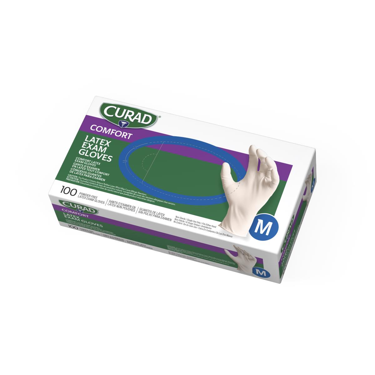 CURAD Powder-Free Textured Latex Exam Gloves - BeHope