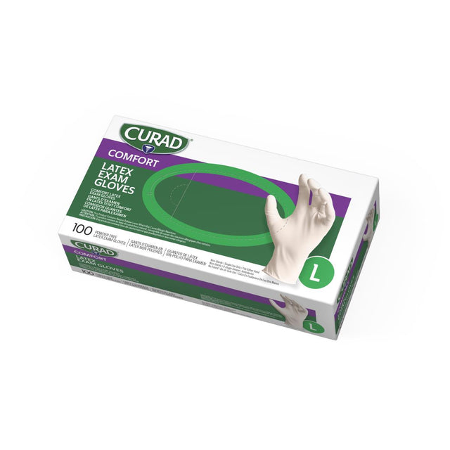 Curad Powder-free Textured Latex Exam Gloves - BeHope
