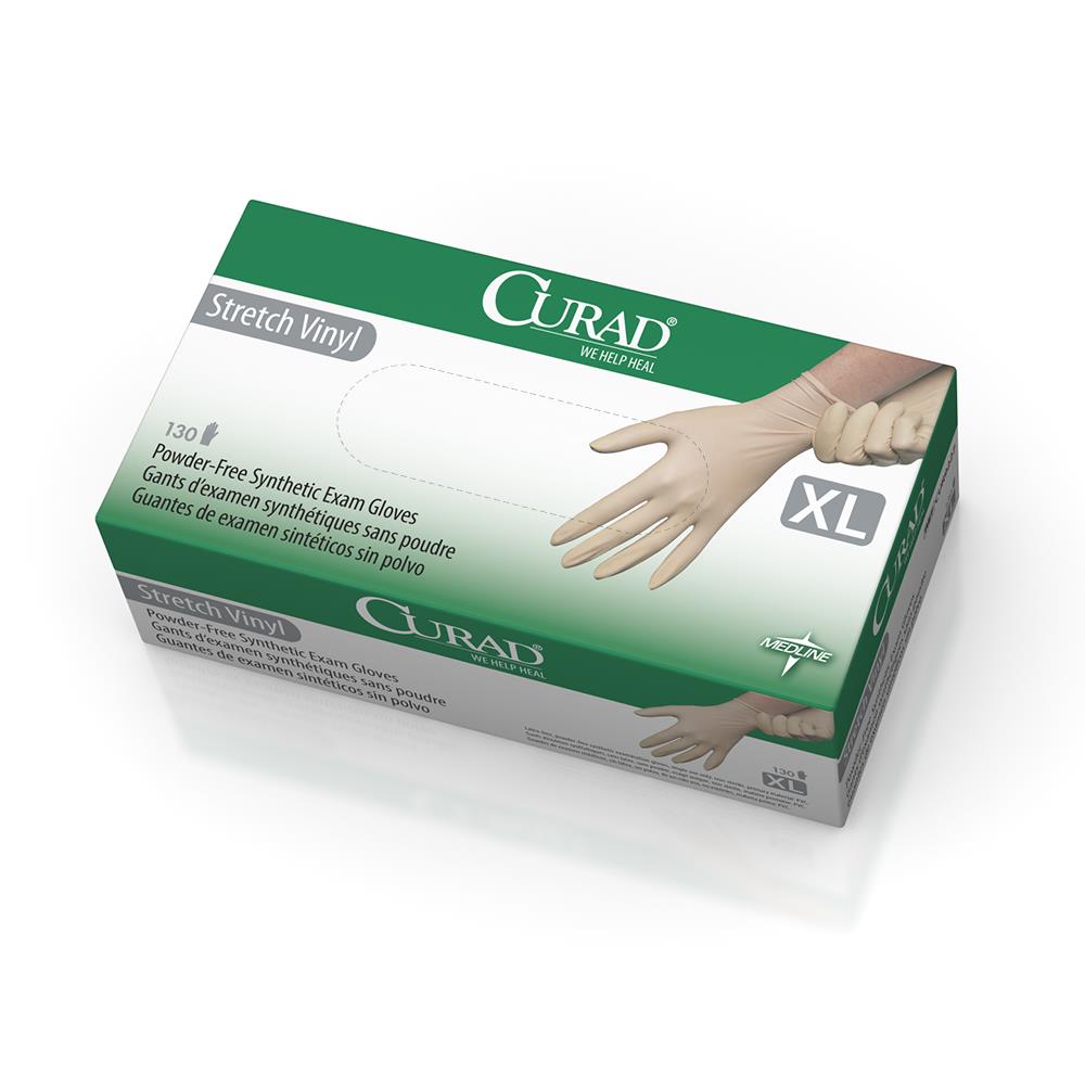 CURAD Stretch Vinyl Exam Gloves