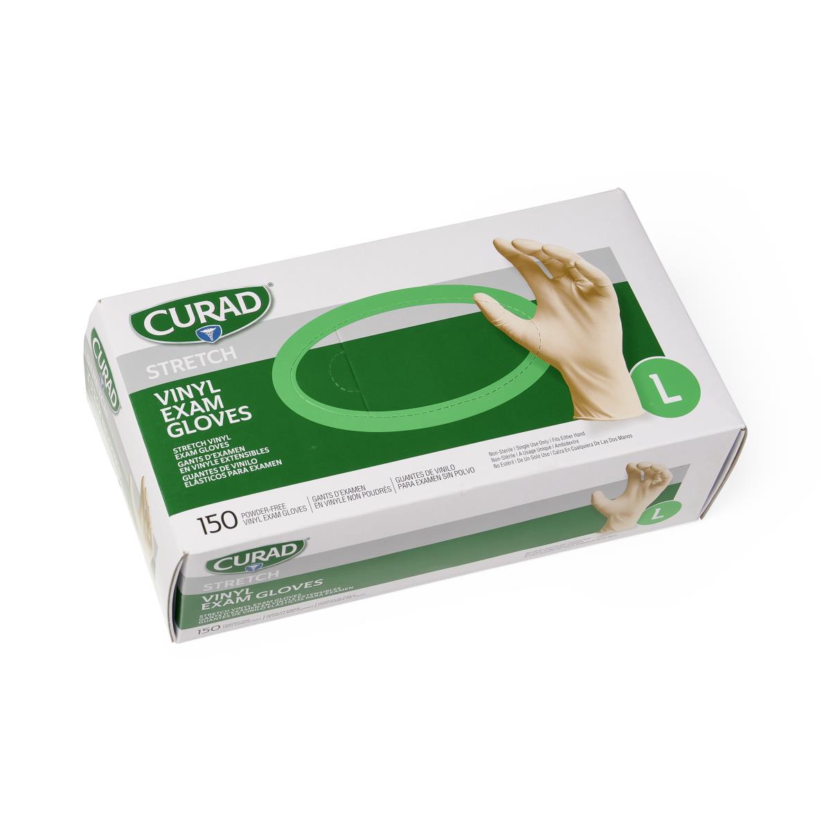 CURAD Stretch Vinyl Exam Gloves