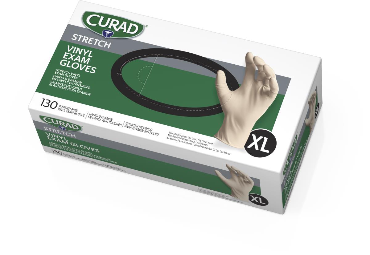 CURAD Stretch Vinyl Exam Gloves