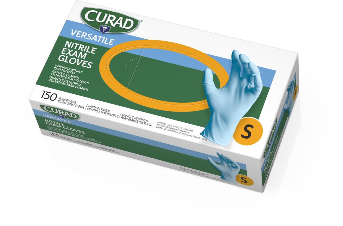 CURAD Powder-Free Textured Nitrile Exam Gloves - BeHope
