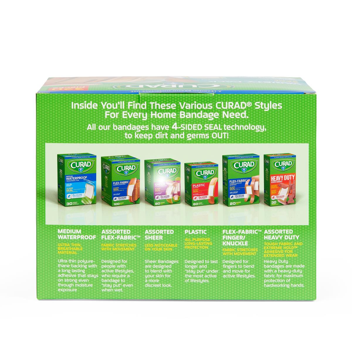 CURAD Variety Pack Assorted Bandages