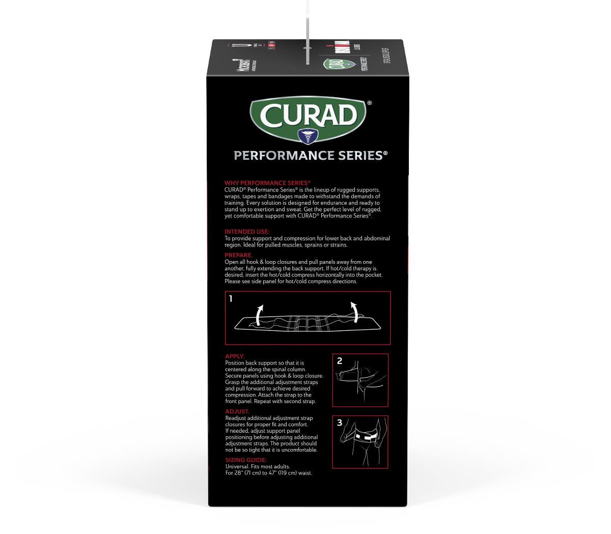 CURAD Performance Series Back Supports