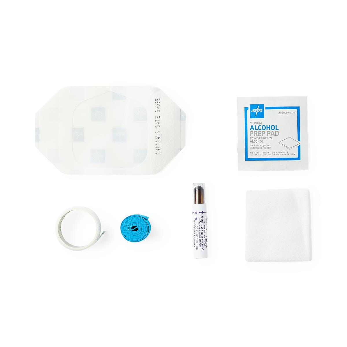Medline IV Start Kits with Alcohol and PVP Prep