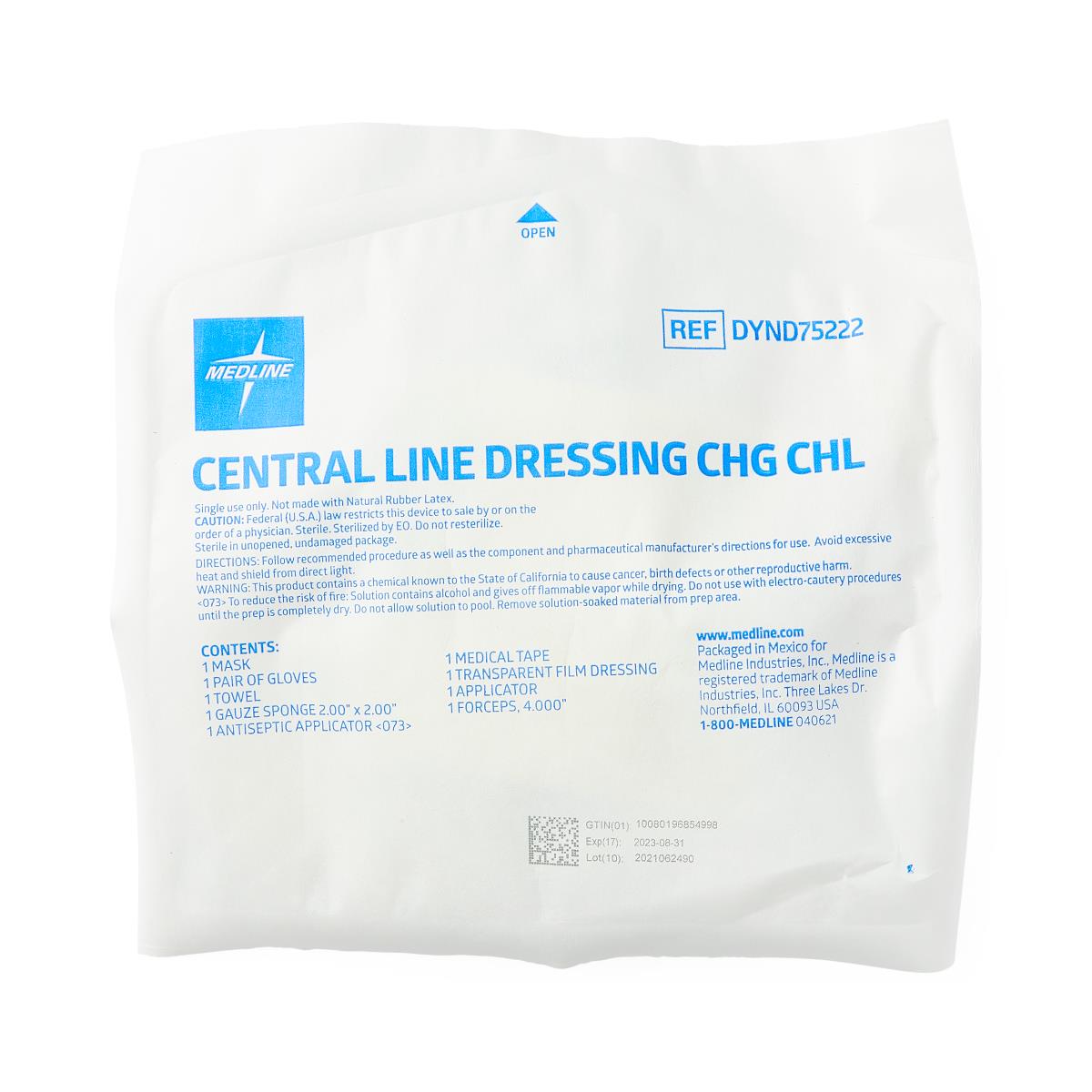 Medline Central Line Dressing Trays