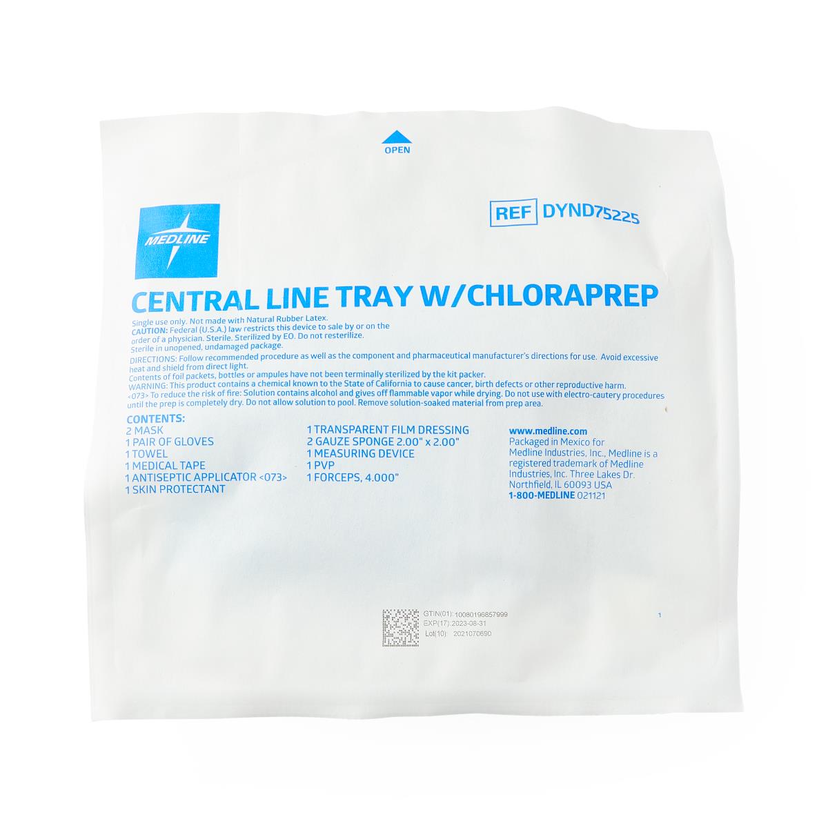 Medline Central Line Dressing Trays