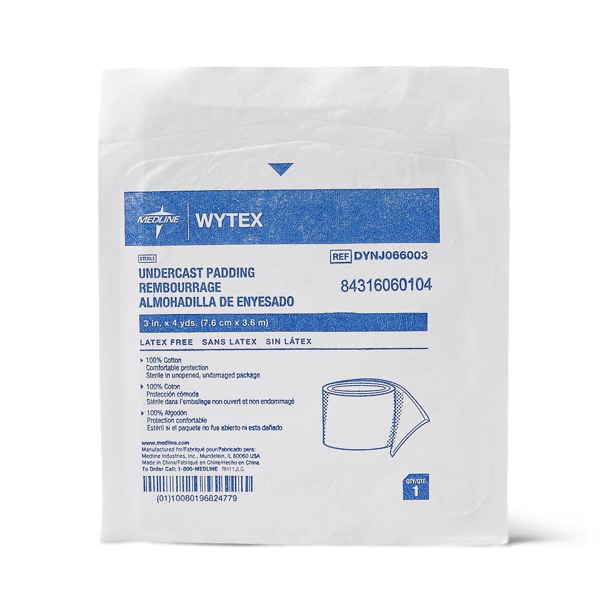 Wytex 100% Cotton Sterile Undercast Padding