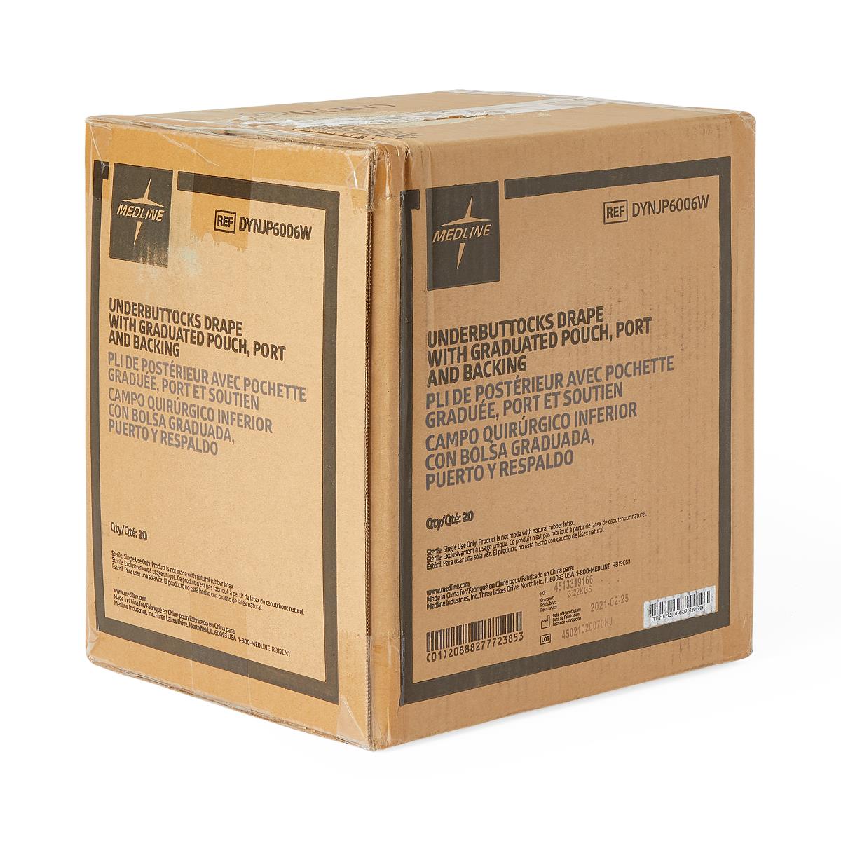 Medline Underbuttocks Drapes with Pouch and Port - BeHope