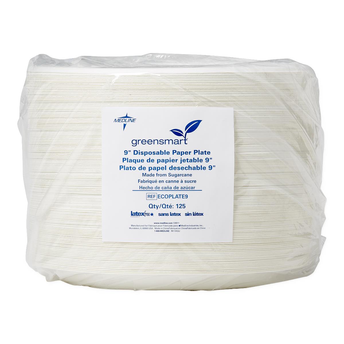 Medline Molded Fiber Paper Plates