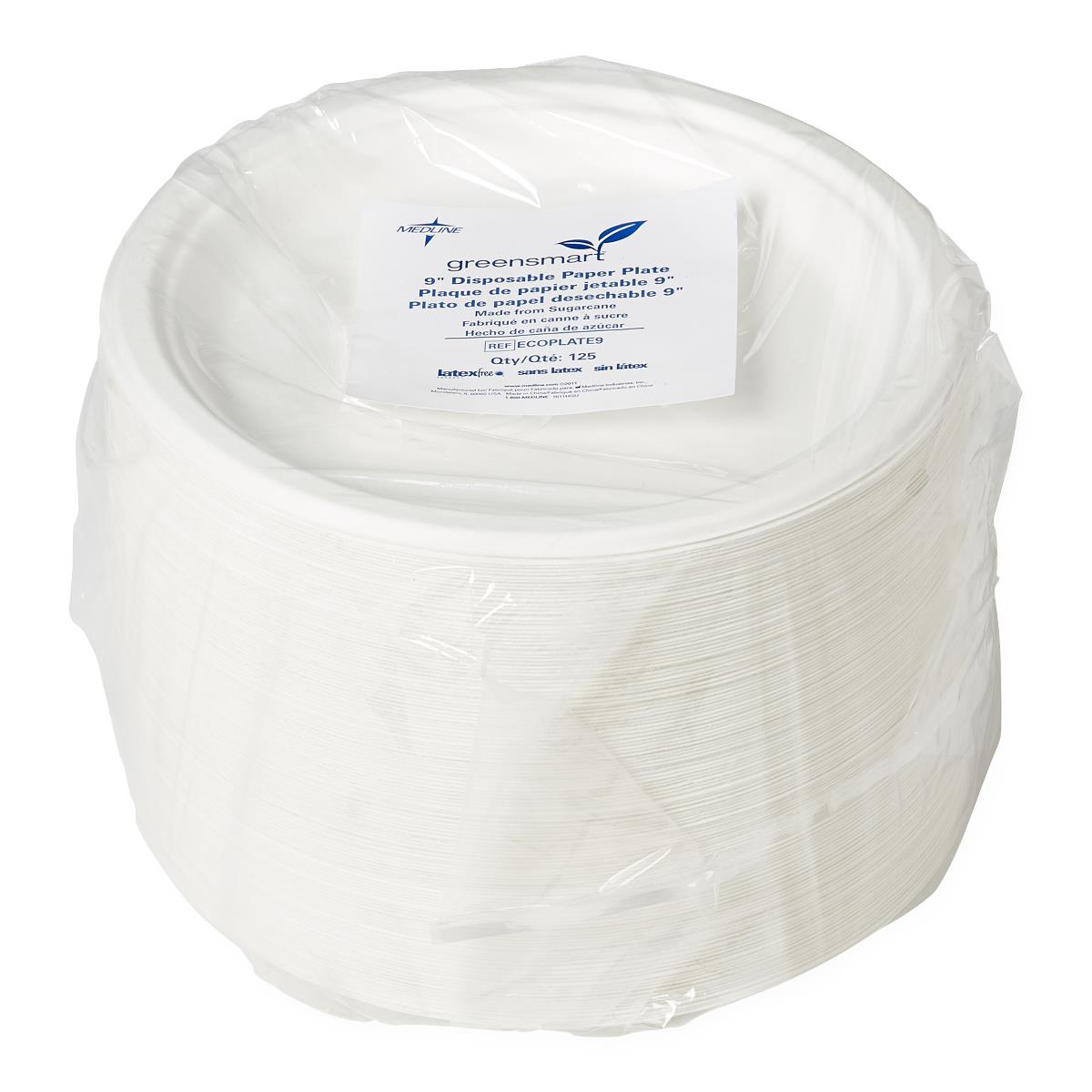 Medline Molded Fiber Paper Plates