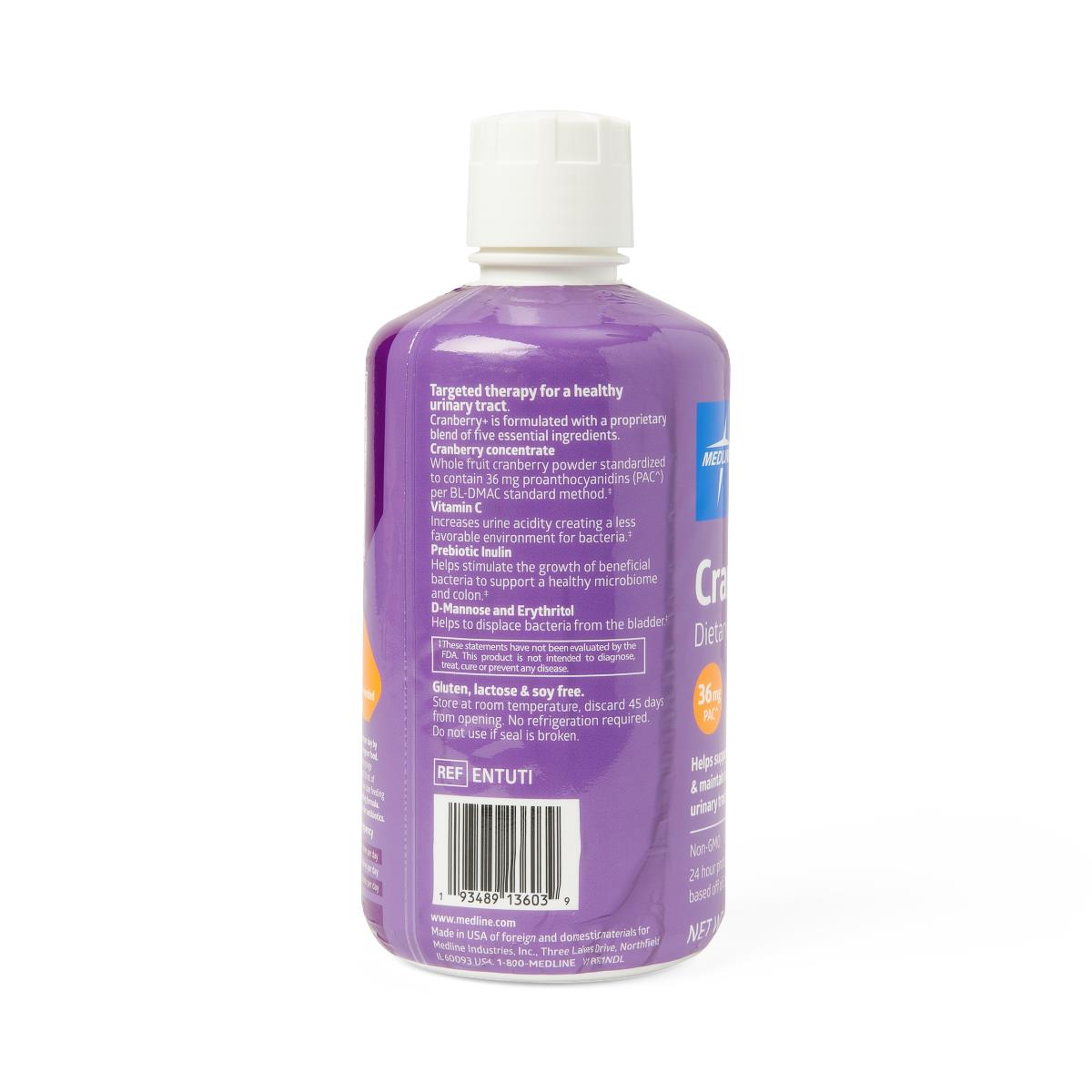 Medline Cranberry+ Liquid Urinary Tract Dietary Supplement