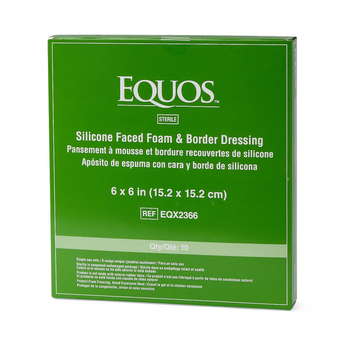 Equos 5-layer Square Foam Wound Dressings With Silicone Adhesive - BeHope