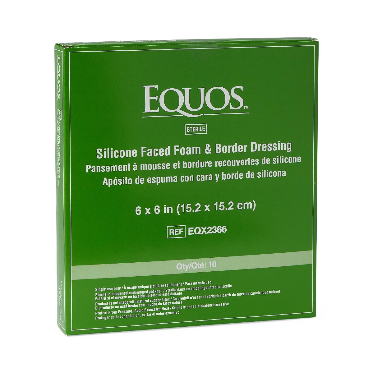 Equos 5-layer Square Foam Wound Dressings With Silicone Adhesive - BeHope