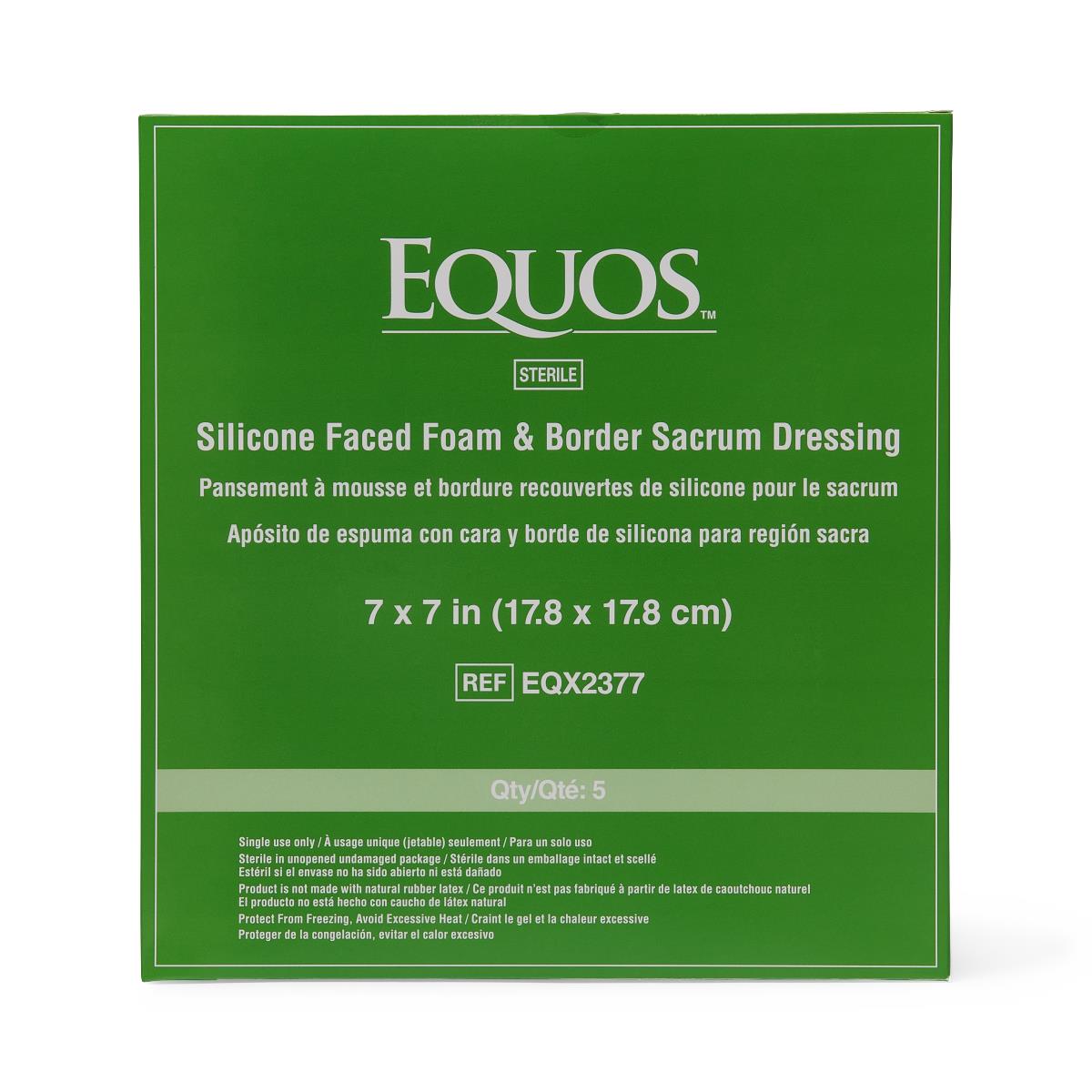 Equos 5-layer Square Foam Wound Dressings With Silicone Adhesive - BeHope