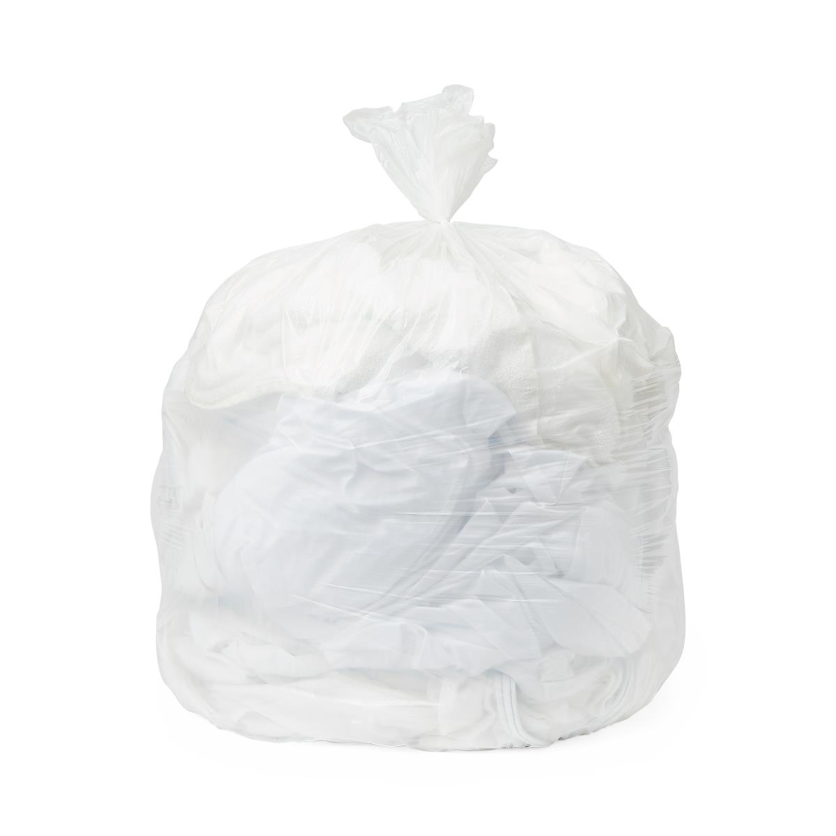 Medline White Low-Density Trash Can Liners